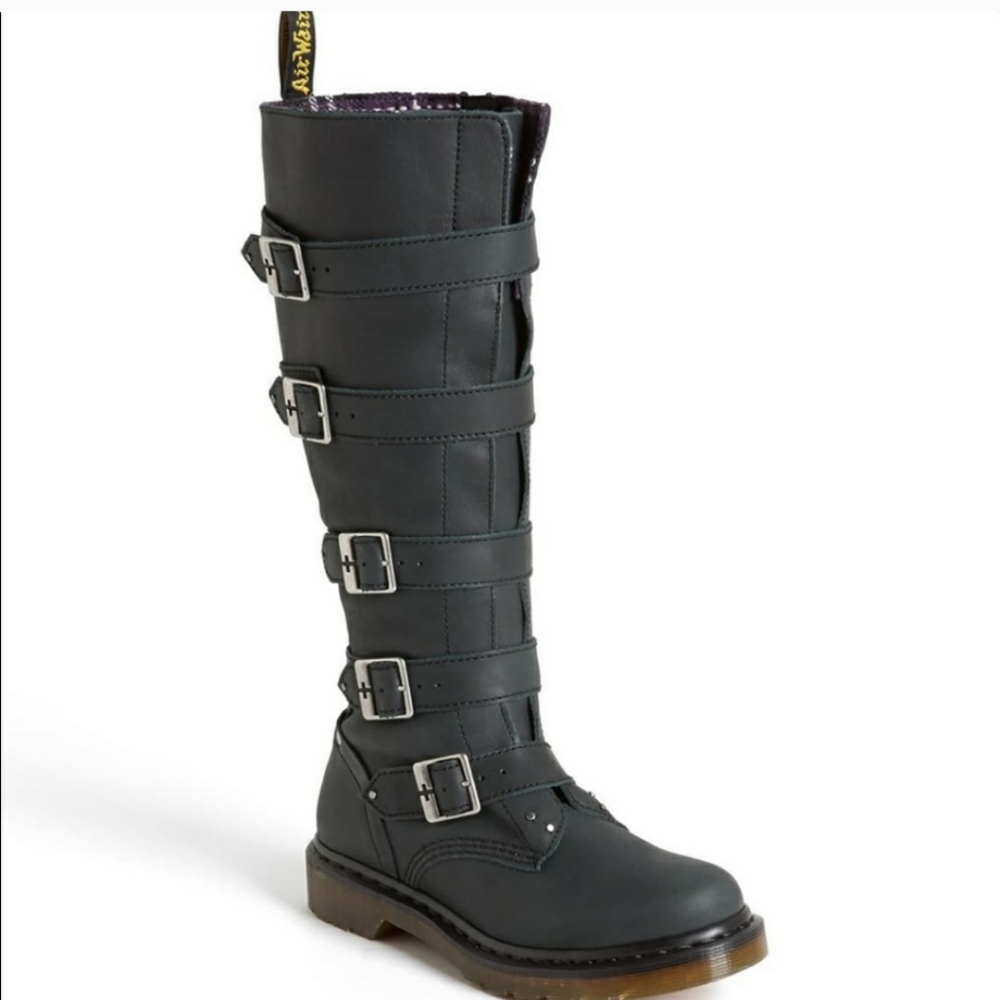 Dr Martens Phina Boots Olive Green Greenish Gray Size 9